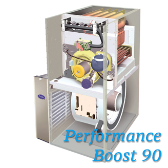 Carrier Performance 90 Boost Gas Furnace | HVAC Contractor - Dan's Air